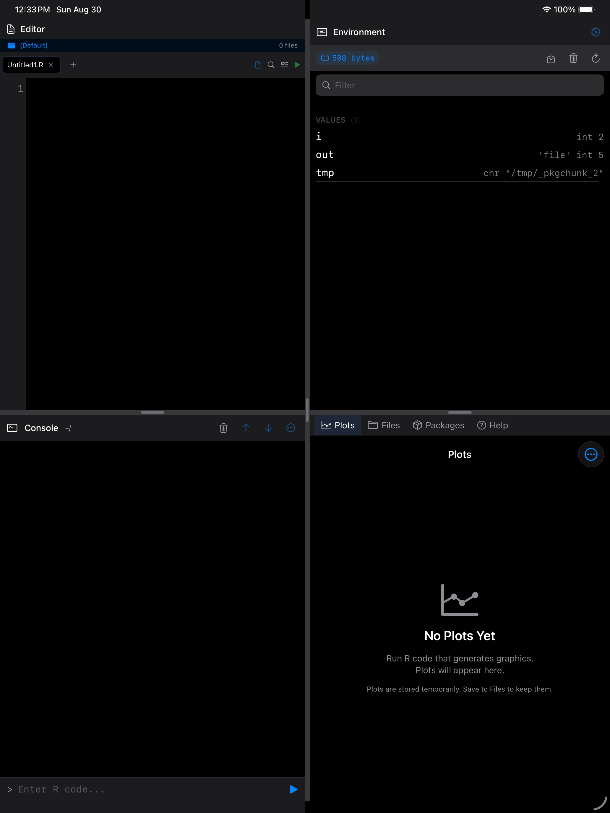 Editor on iPad