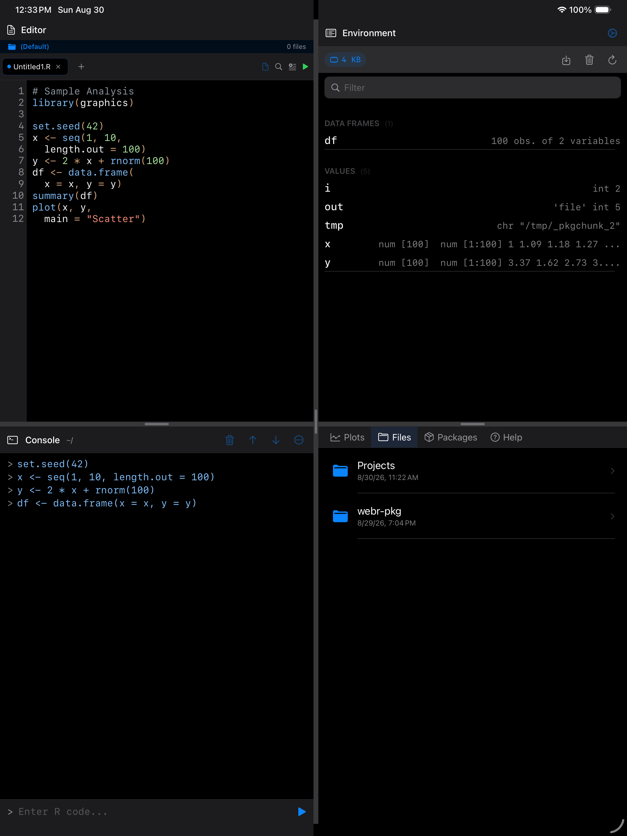 Files on iPad