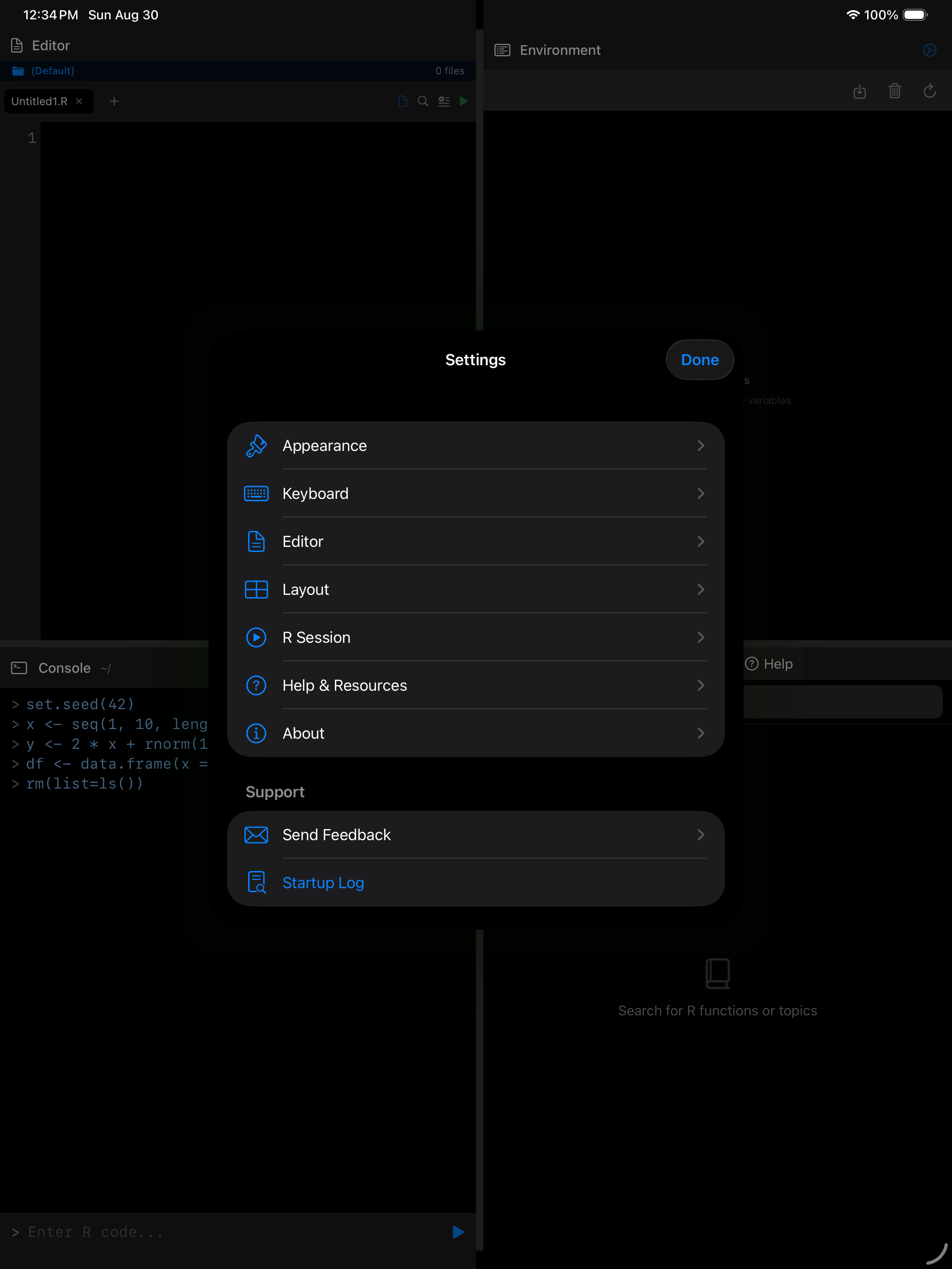 Projects on iPad