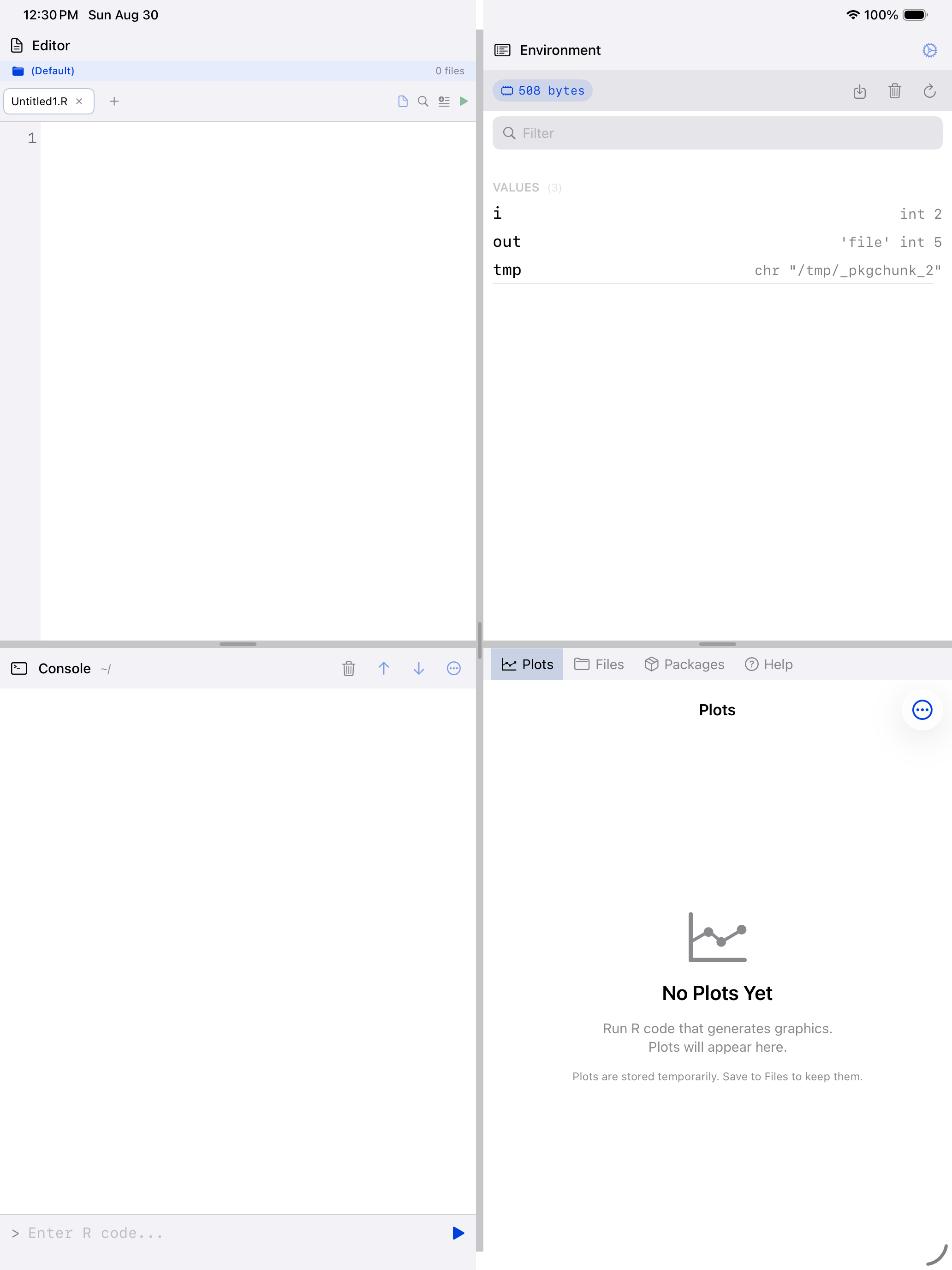 Editor on iPad