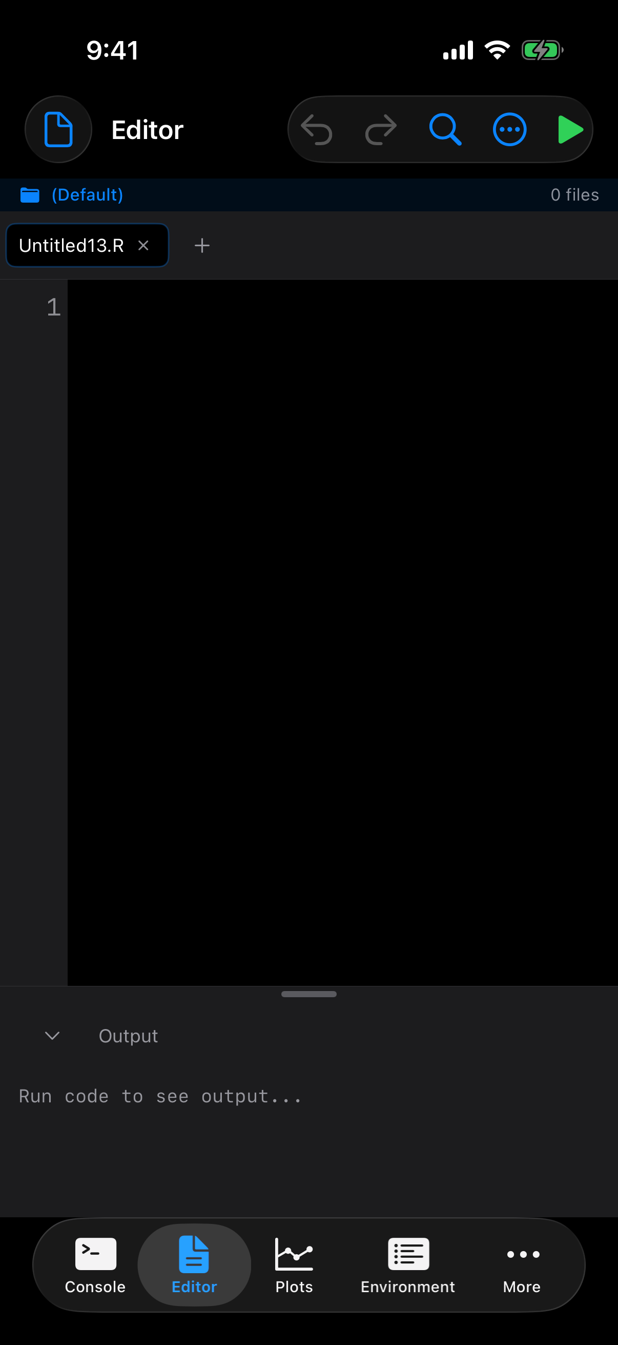 Editor on iPhone