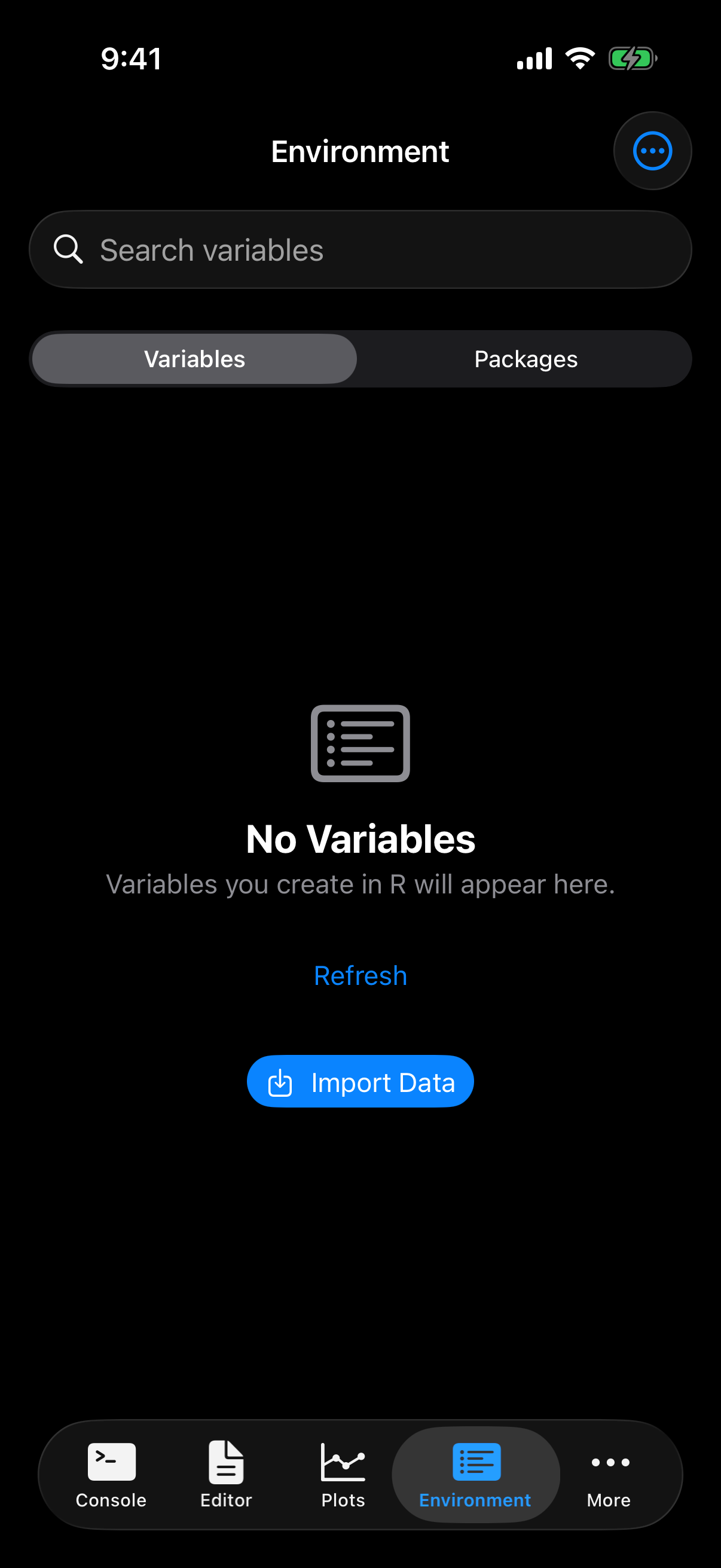 Environment on iPhone