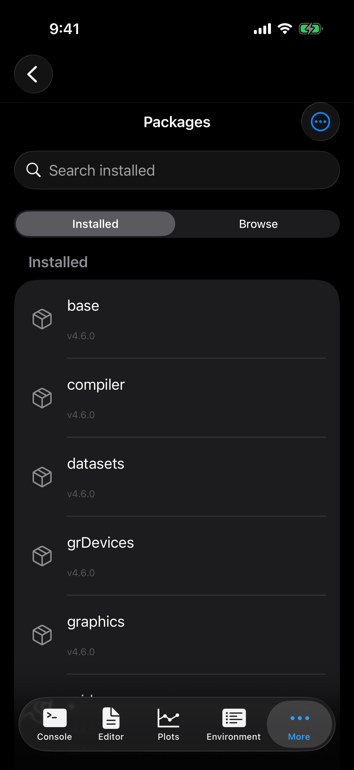 Packages on iPhone