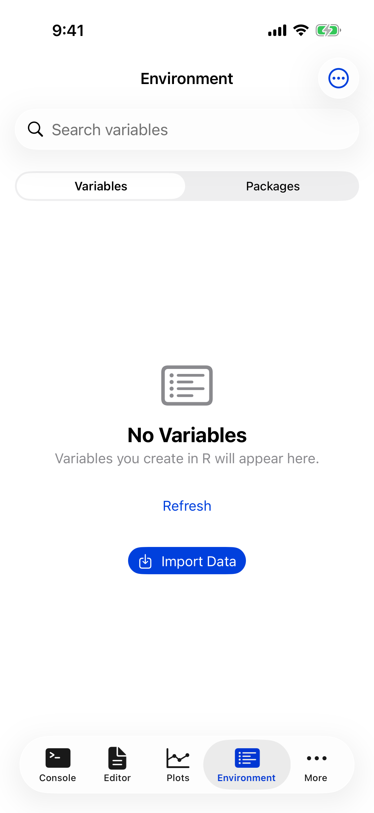 Environment on iPhone