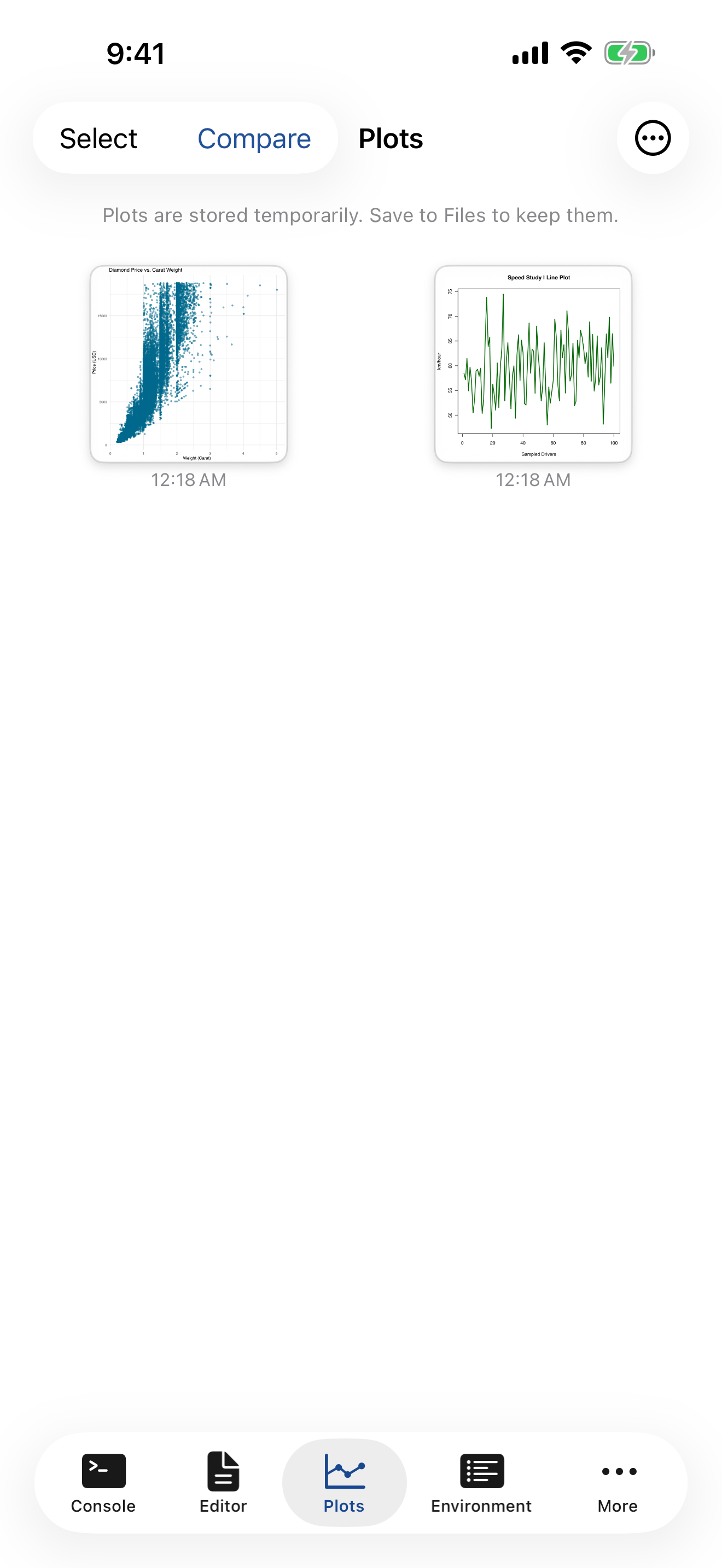 Plot gallery with sine wave